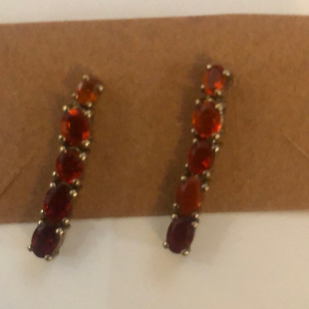 Elegant Gold and Brown Earrings Set All made out of 925 Sterling Silver - Picture 4 of 8